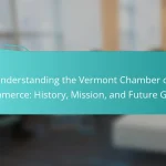 Understanding the Vermont Chamber of Commerce: History, Mission, and Future Goals