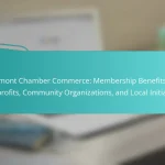 Vermont Chamber Commerce: Membership Benefits for Nonprofits, Community Organizations, and Local Initiatives