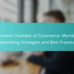 Vermont Chamber of Commerce: Member Networking Strategies and Best Practices