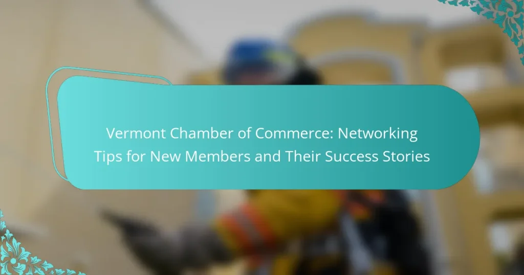 Vermont Chamber of Commerce: Networking Tips for New Members and Their Success Stories